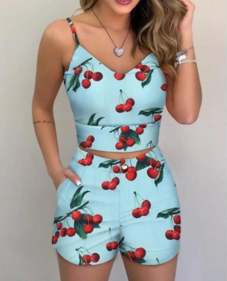 Cutubly Print Casual Outfits Summer 2 Piece Sets For Women Sexy Night Club Party Sleeveless Tops & Short Sets
Cutubly Print Casual Outfits Summer 2 Piece Sets For Women Sexy Night Club Party Sleeveless Tops & Short Sets
