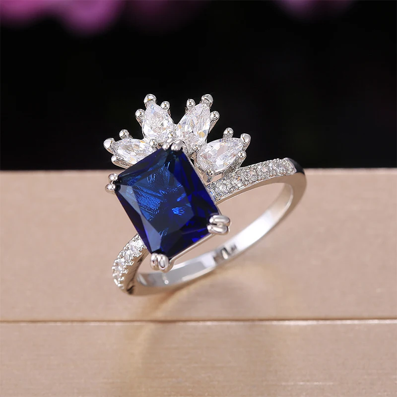 Fashion Cubic Zirconia Bridal Wedding Party Finger Ring Color Delicate Crystal Rings for Women Classic Jewelry Gifts
Fashion Cubic Zirconia Bridal Wedding Party Finger Ring Color Delicate Crystal Rings for Women Classic Jewelry Gifts