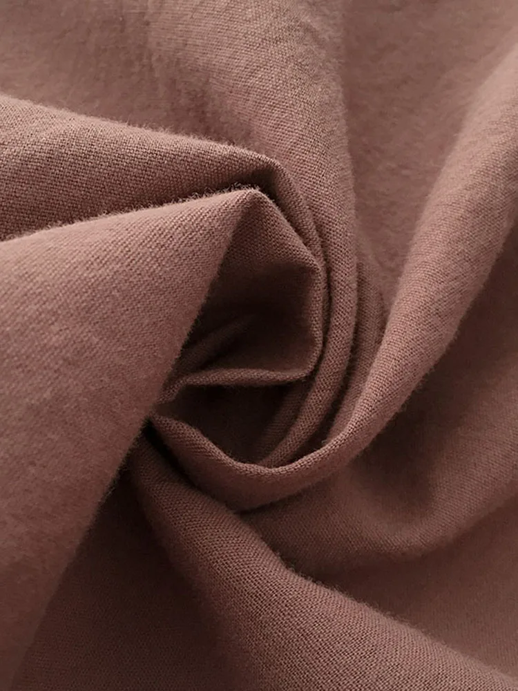 Solid Tops Pleated Loose Single Breasted Lapel Shirt Casual Autumn Cotton Blouse Women Shirts Solid Color Puff Sleeve Top Blusas
Solid Tops Pleated Loose Single Breasted Lapel Shirt Casual Autumn Cotton Blouse Women Shirts Solid Color Puff Sleeve Top Blusas
