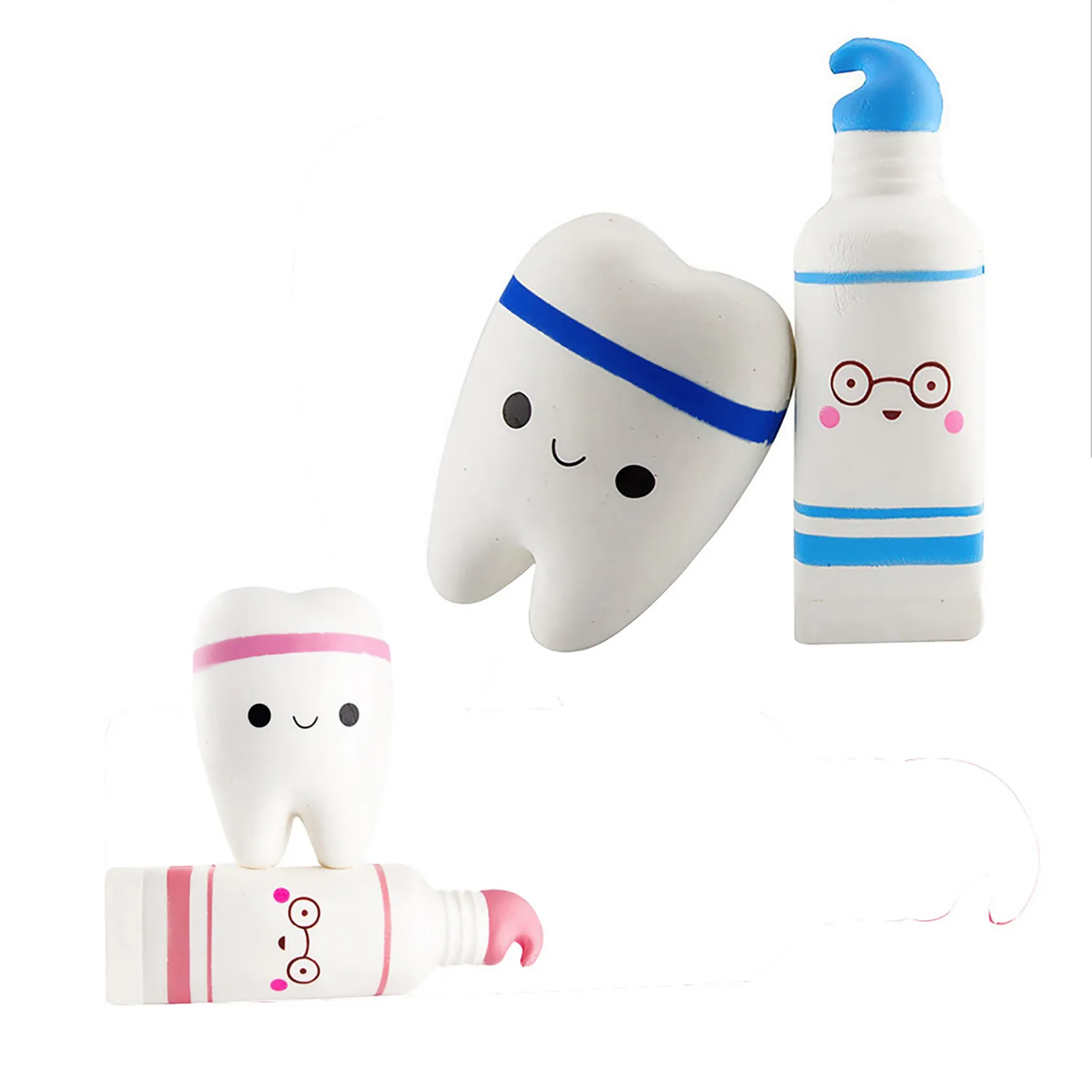 Fidget Toys Stress Cute Soft Toothpaste and Tooth Slow Rising Scented Relieve Stress Toy Antistress Decompression Baby toys
Fidget Toys Stress Cute Soft Toothpaste and Tooth Slow Rising Scented Relieve Stress Toy Antistress Decompression Baby toys