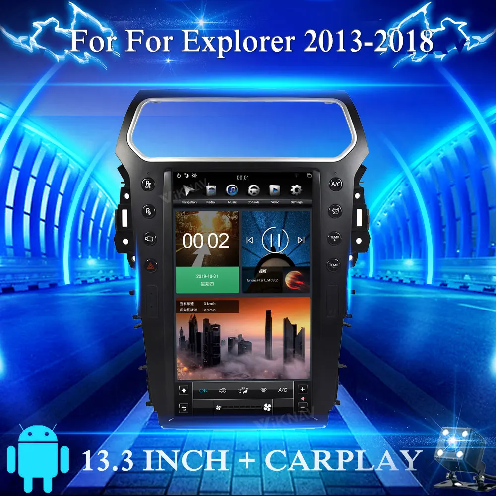 Built in carplay Android Car Radio For FORD Explorer 2013-2018 GPS Navigation multimedia Player Touch HD Screen Head Unit
Built in carplay Android Car Radio For FORD Explorer 2013-2018 GPS Navigation multimedia Player Touch HD Screen Head Unit