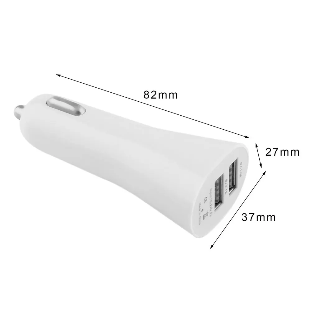 Universal Aluminum Alloy Mini Horn Shaped Dual USB 2-Port Car Charger Adapter Socket 5V 3.1A for Phone Tablet
Universal Aluminum Alloy Mini Horn Shaped Dual USB 2-Port Car Charger Adapter Socket 5V 3.1A for Phone Tablet