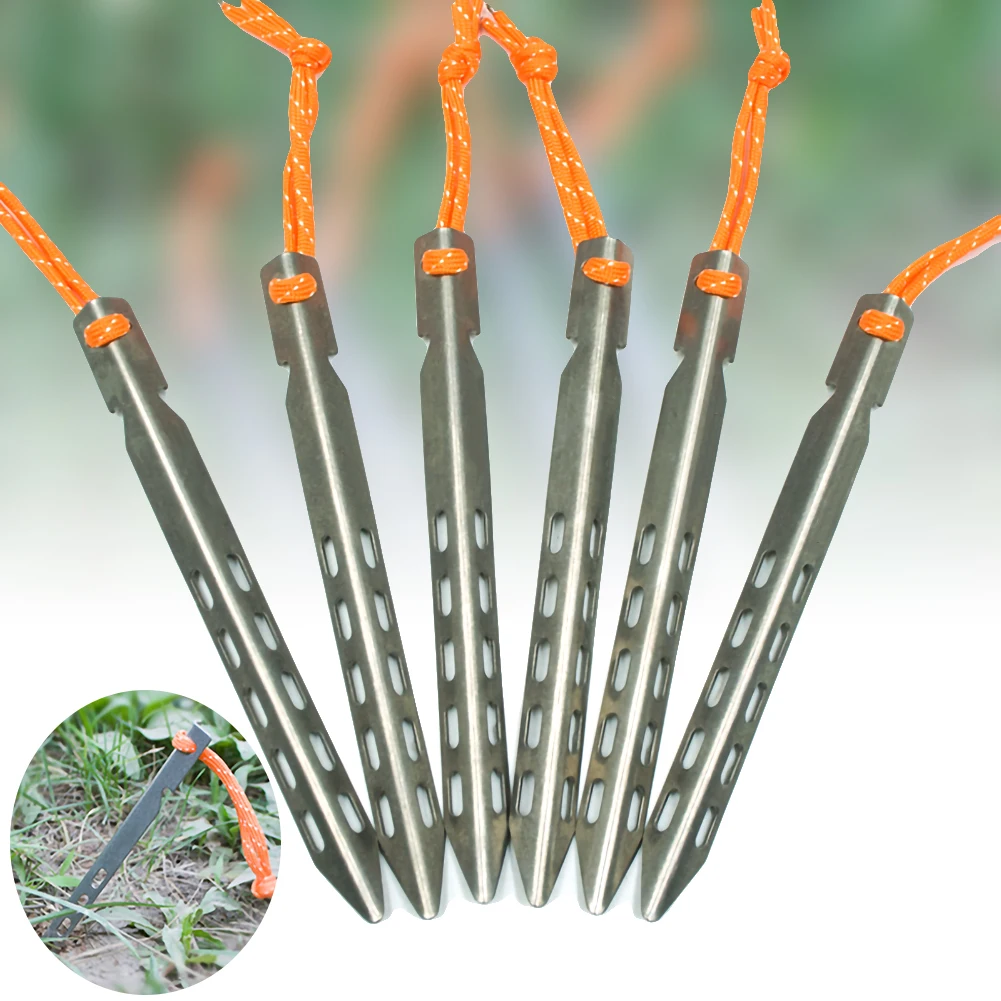 Tent Nail V-shaped Titanium Nail Windproof Outdoor Camping Tent Nail Camping Family Tent Canopy Stakes with Storage Bag
Tent Nail V-shaped Titanium Nail Windproof Outdoor Camping Tent Nail Camping Family Tent Canopy Stakes with Storage Bag
