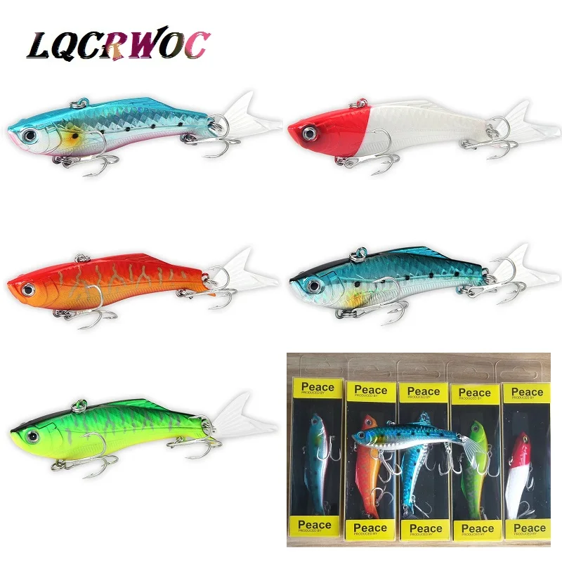 NEW 2019 75mm 23g fishing lures Vib bait high quality box Strong vibration ice fishing lure fish Swimbait pesca crank bait goods
NEW 2019 75mm 23g fishing lures Vib bait high quality box Strong vibration ice fishing lure fish Swimbait pesca crank bait goods