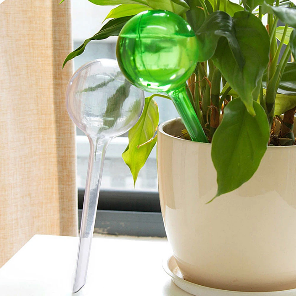 5pcs Self-watering System Imitation Glass Plant Waterer Flowers Automatic PVC Watering Device Ball Type Drip 
5pcs Self-watering System Imitation Glass Plant Waterer Flowers Automatic PVC Watering Device Ball Type Drip