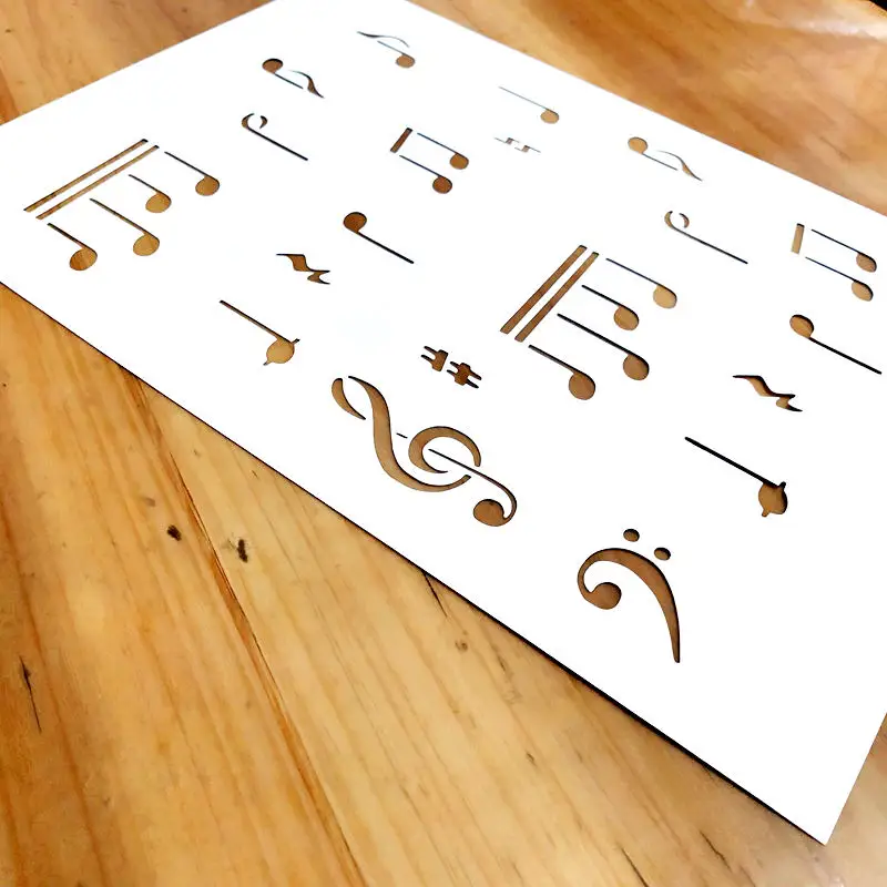 Music Notes Stencil for Painting,Reusable Stencils for Acrylic Paints,Furniture Painting,Craft Projects,Scrapbook, A4
Music Notes Stencil for Painting,Reusable Stencils for Acrylic Paints,Furniture Painting,Craft Projects,Scrapbook, A4