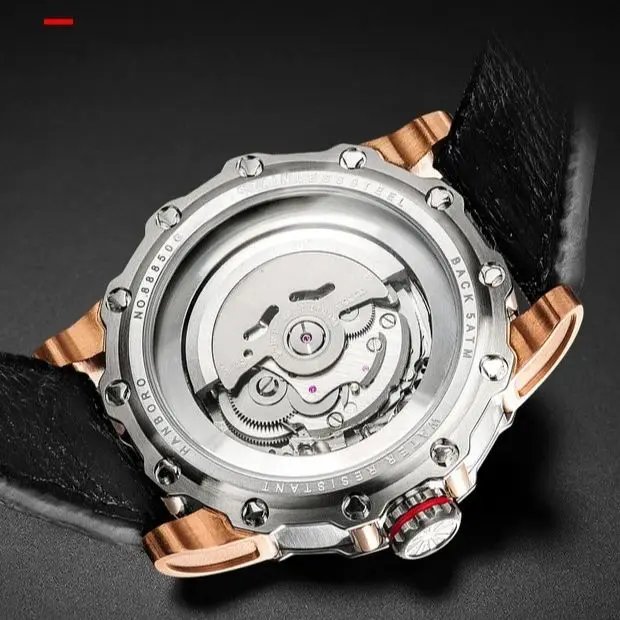 Black Technology Tourbillon Hollowed Out Student Trend Waterproof Fashion Japanese Movement Real Belt Watch Men's Mechanical Wat
Black Technology Tourbillon Hollowed Out Student Trend Waterproof Fashion Japanese Movement Real Belt Watch Men's Mechanical Wat