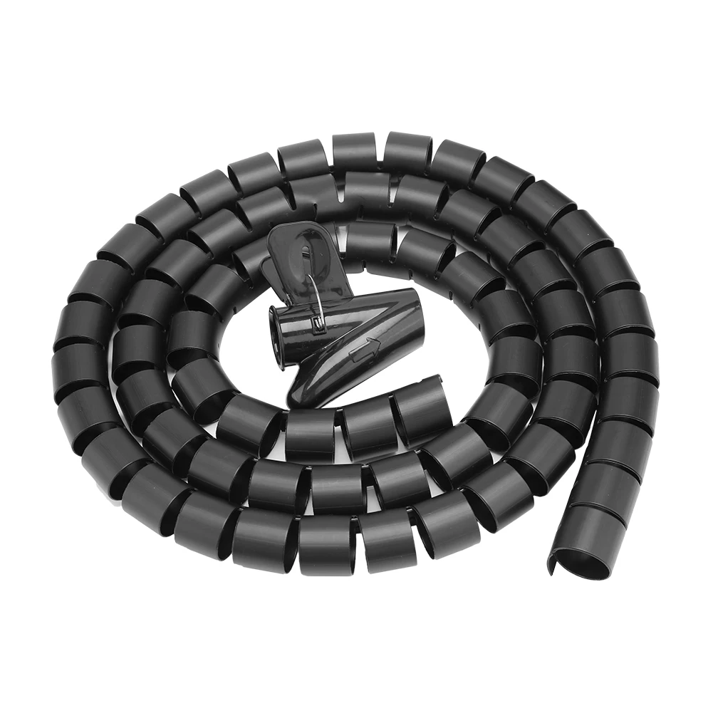 Flexible Spiral Tube Cable Organizer Wire Wrap Cord Protector Wire Storage Black 1.5m * 28mm
Flexible Spiral Tube Cable Organizer Wire Wrap Cord Protector Wire Storage Black 1.5m * 28mm