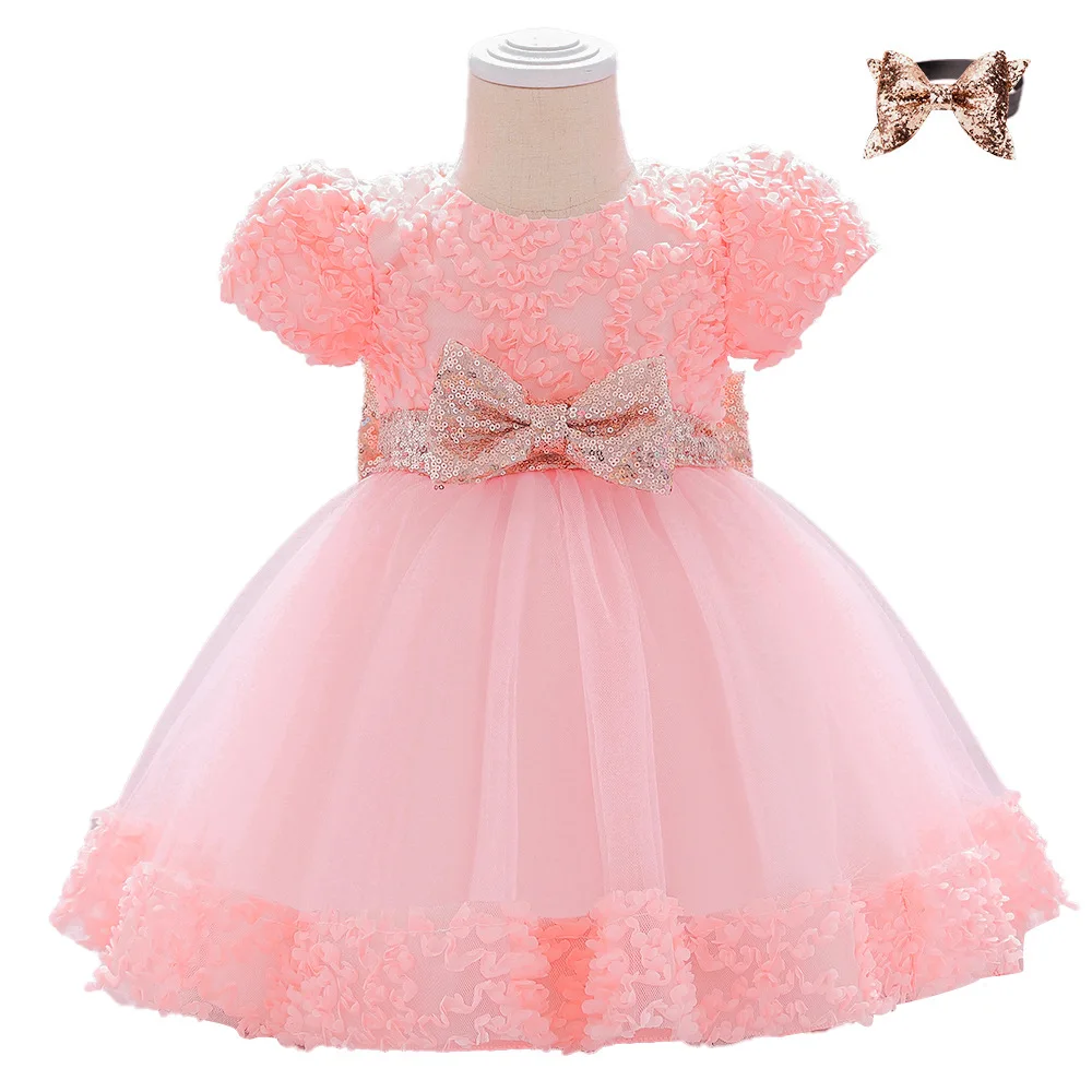 Girls Princess Evening Dress Baby 1 Year Old Dress Sequined Bowknot Children's Costume Flower Girl Dresses for Weddings Kids
Girls Princess Evening Dress Baby 1 Year Old Dress Sequined Bowknot Children's Costume Flower Girl Dresses for Weddings Kids