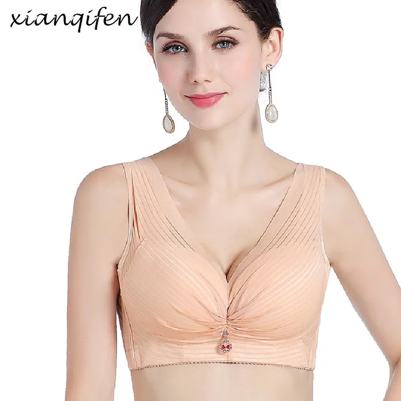 Xianqifen free shipp Full Coverage Minimizer Bra Plus Size push up Bras For Women Wire Free Vest Top U-back Sexy Women bralette
Xianqifen free shipp Full Coverage Minimizer Bra Plus Size push up Bras For Women Wire Free Vest Top U-back Sexy Women bralette