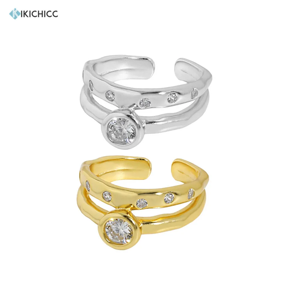 KIKICHICC 925 пробы серебряные золотые двойные линии циркониевые геометрические нестандартные Регулируемые кольца женские роскошные ювелирные ...
KIKICHICC 925 пробы серебряные золотые двойные линии циркониевые геометрические нестандартные Регулируемые кольца женские роскошные ювелирные ...