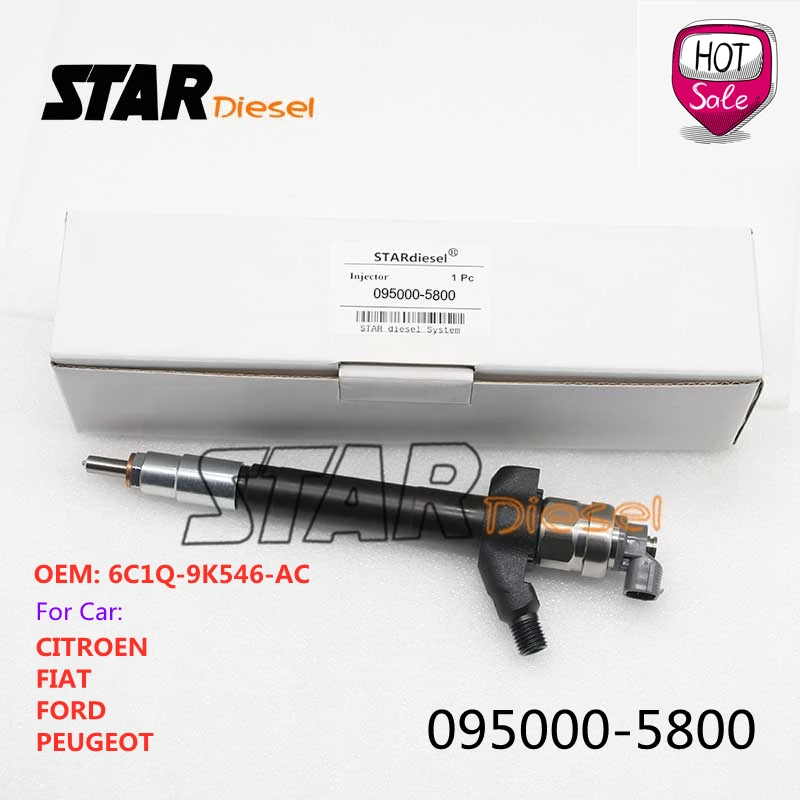 STAR Diesel 095000-5800 6C1Q-9K546-AC CR Fuel Injection Sprayer 095000 5800 6C1Q9K546AC For CITROEN FIAT FORD PEUGEOT
STAR Diesel 095000-5800 6C1Q-9K546-AC CR Fuel Injection Sprayer 095000 5800 6C1Q9K546AC For CITROEN FIAT FORD PEUGEOT