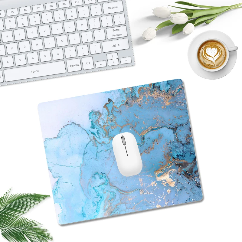 Rubber Mouse Mat Blue Grey Marble Waterproof Mousepad with Stitched Edge Non-Slip Rubber Base,Premium-Textured Mouse Pad
Rubber Mouse Mat Blue Grey Marble Waterproof Mousepad with Stitched Edge Non-Slip Rubber Base,Premium-Textured Mouse Pad