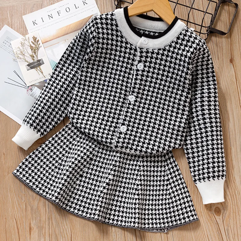 Kids Clothes Girls Autumn Winter Sweater Baby Girls Clothes Set Lattice Top+Skirt Suit Children Clothes For Toddler Girl Outfits
Kids Clothes Girls Autumn Winter Sweater Baby Girls Clothes Set Lattice Top+Skirt Suit Children Clothes For Toddler Girl Outfits