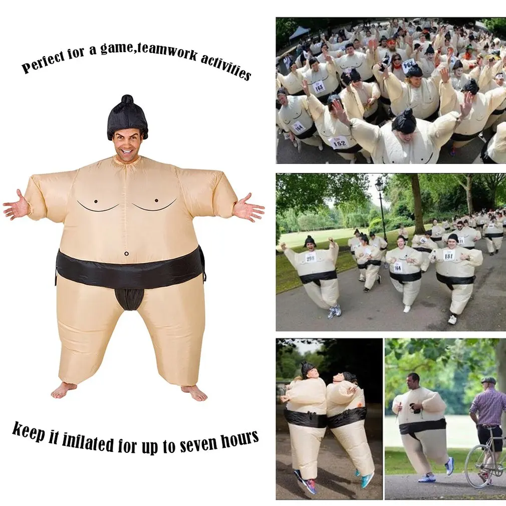 Inflatable Sumo Costume Suits Wrestler Halloween Costume for Adult/Children Fat Man Sumo Party Cosplay Blowup Costume Clothes 
Inflatable Sumo Costume Suits Wrestler Halloween Costume for Adult/Children Fat Man Sumo Party Cosplay Blowup Costume Clothes