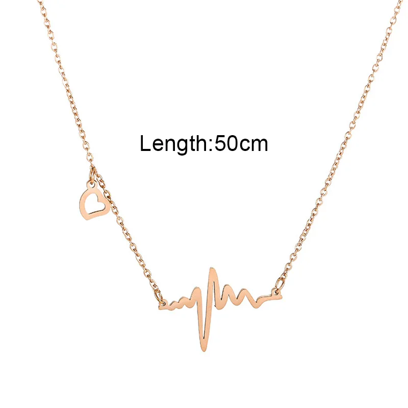 Punk Trendy Necklace Choker Necklace Chain Necklaces For Women Heartbeat Pendant Necklaces Jewelry For Women Lover Gift
Punk Trendy Necklace Choker Necklace Chain Necklaces For Women Heartbeat Pendant Necklaces Jewelry For Women Lover Gift