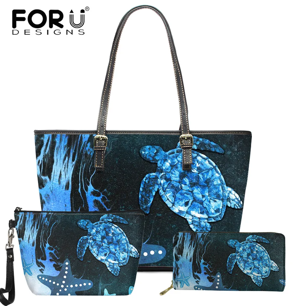 FORUDESIGNS Ladies Fashion Top-Handle Bag Polynesian Sea Turtle Pattern Women Handbag Portable Shoulder Bag Large Size Tote Bag
FORUDESIGNS Ladies Fashion Top-Handle Bag Polynesian Sea Turtle Pattern Women Handbag Portable Shoulder Bag Large Size Tote Bag