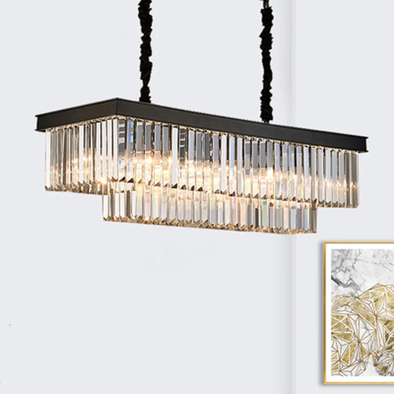 Square Retro Black American Crystal Pendant Light Black For Dining Room Restaurant Bedroom Study Room Living Room LED E14 bulbs
Square Retro Black American Crystal Pendant Light Black For Dining Room Restaurant Bedroom Study Room Living Room LED E14 bulbs