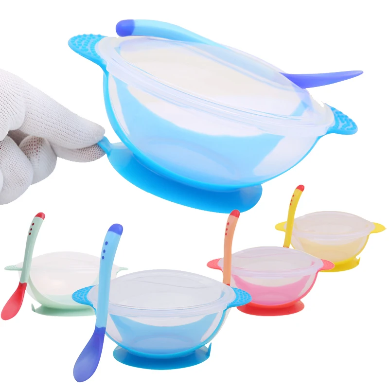 Baby Suction Cup Bowl Spoon Fork Non-slip Suction Cup Anti-hot Handle Dust-proof Lid Feeding Training Bowl Baby Accessories
Baby Suction Cup Bowl Spoon Fork Non-slip Suction Cup Anti-hot Handle Dust-proof Lid Feeding Training Bowl Baby Accessories