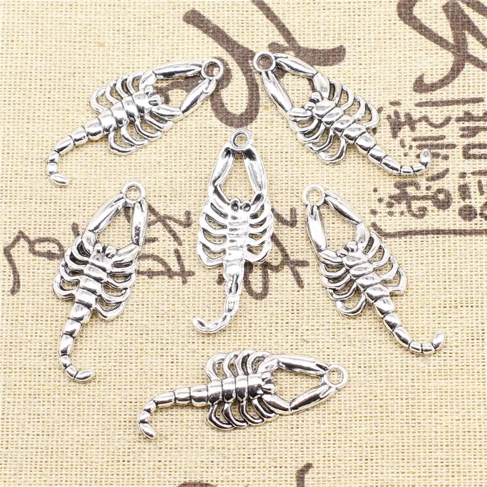 5 шт., подвески в виде скорпиона, 15 х42 мм 
5 шт., подвески в виде скорпиона, 15 х42 мм