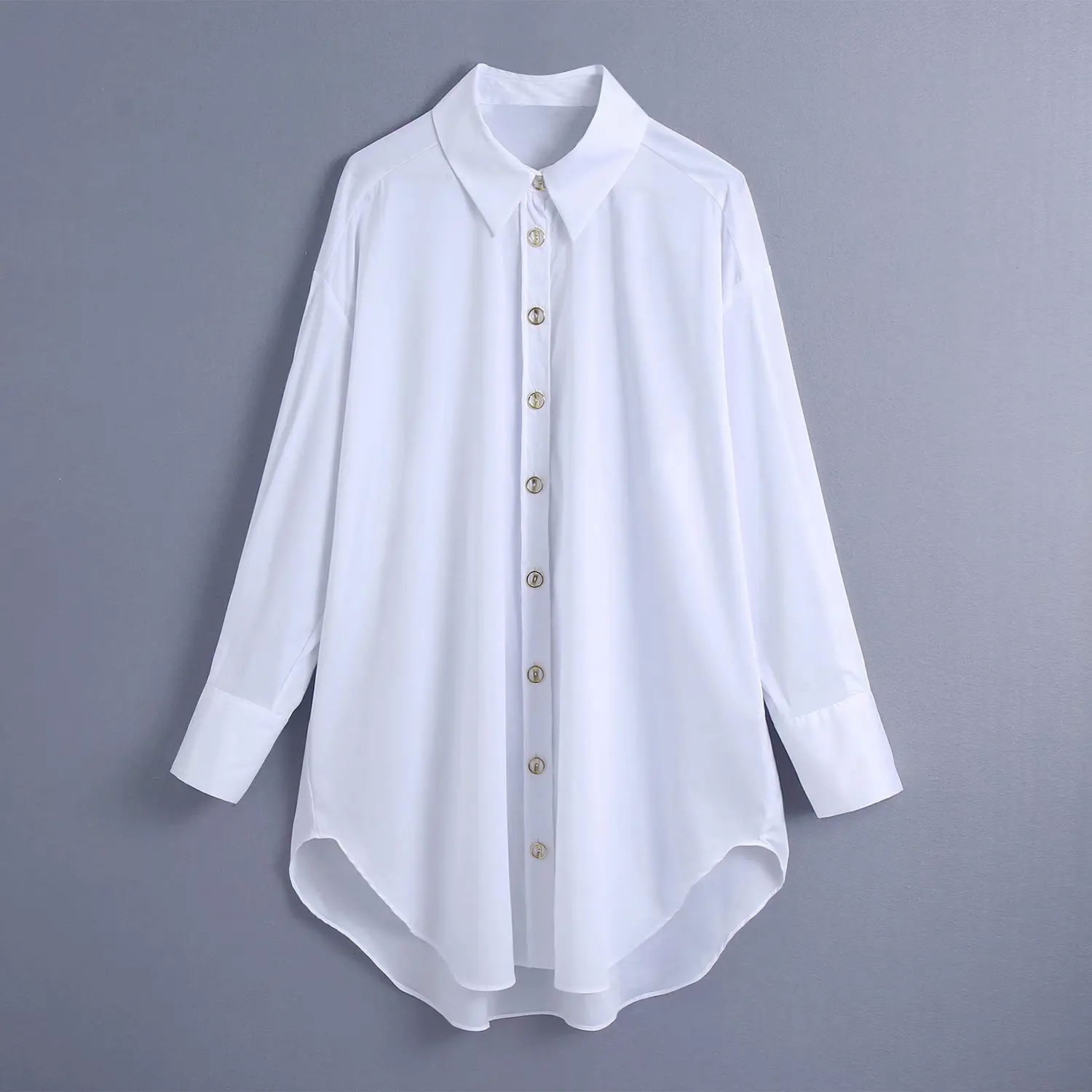2021 New Women Blouse Solid Button Turn-Down Collar Long Sleeve Oversize Shirt Chic Lady Fashion Casual Women Clothes
2021 New Women Blouse Solid Button Turn-Down Collar Long Sleeve Oversize Shirt Chic Lady Fashion Casual Women Clothes
