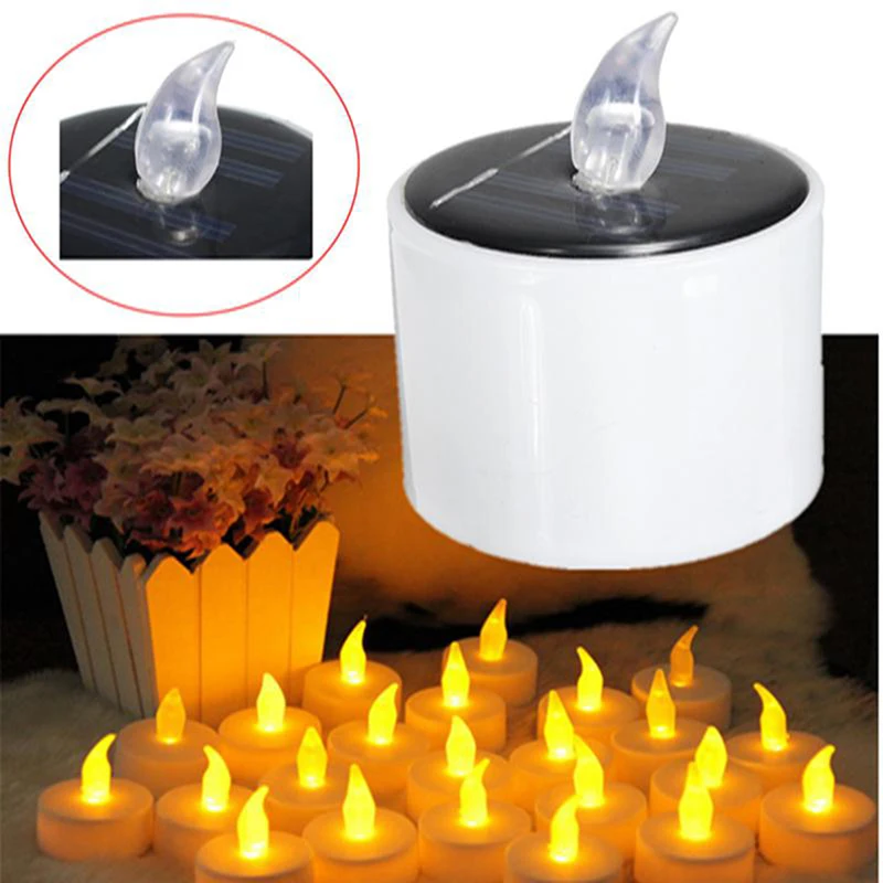 1Pc New Plastic Solar Energy Candle Yellow Solar Power LED Candles/Flameless Electronic Solar LED Tea Lights Lamp For Outdoor
1Pc New Plastic Solar Energy Candle Yellow Solar Power LED Candles/Flameless Electronic Solar LED Tea Lights Lamp For Outdoor