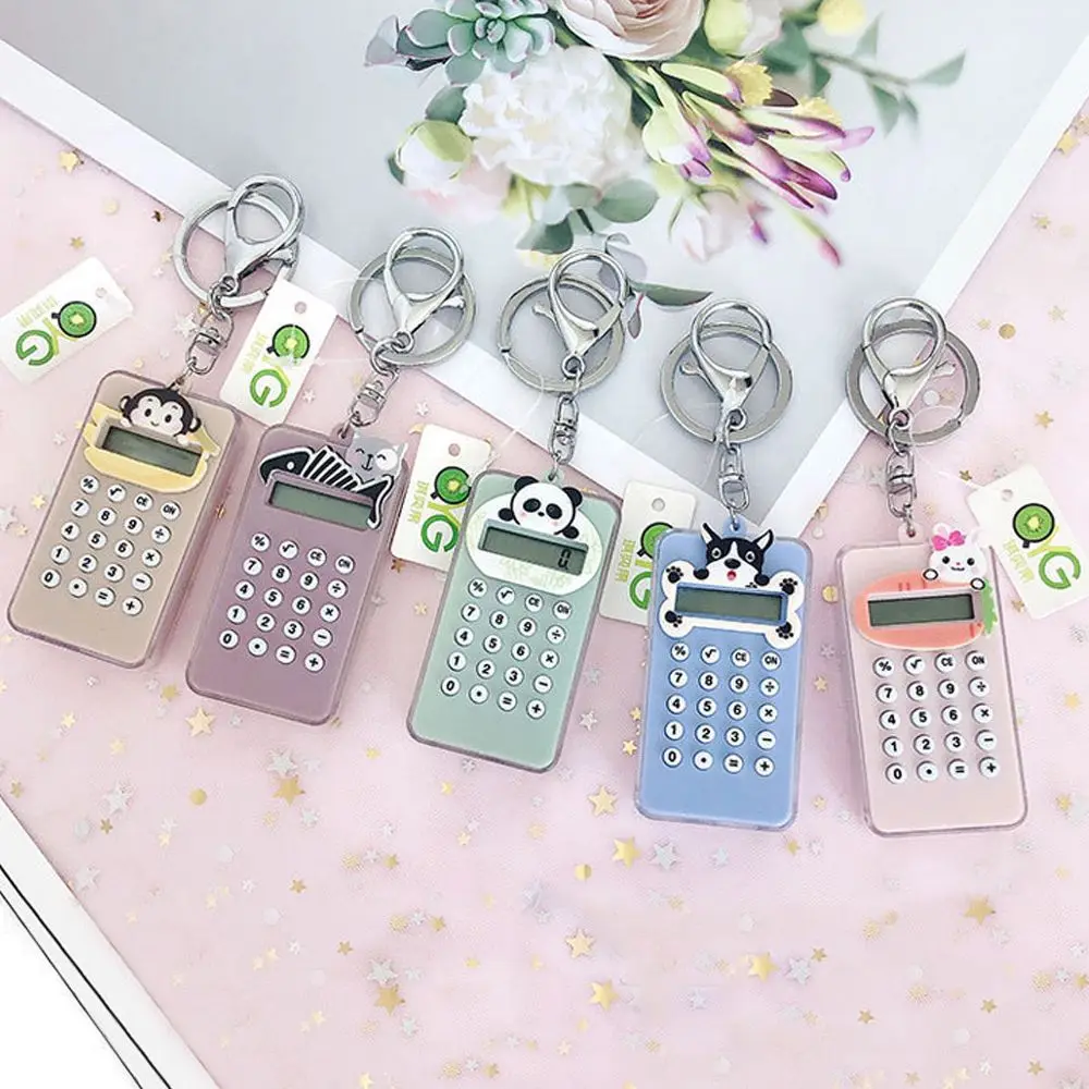 New Cartoon Mini Card Calculator Portable Student Pocket Computer with Keychain Pendant Creative Fashion Student Stationery
New Cartoon Mini Card Calculator Portable Student Pocket Computer with Keychain Pendant Creative Fashion Student Stationery
