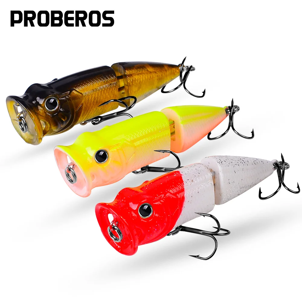 PROBEROS 5PCS Jointed Popper Lures 8cm-11g Floating Fishing Wobblers 2-Section Artificial Hard Bait Long Casting Fishing Tackle 
PROBEROS 5PCS Jointed Popper Lures 8cm-11g Floating Fishing Wobblers 2-Section Artificial Hard Bait Long Casting Fishing Tackle