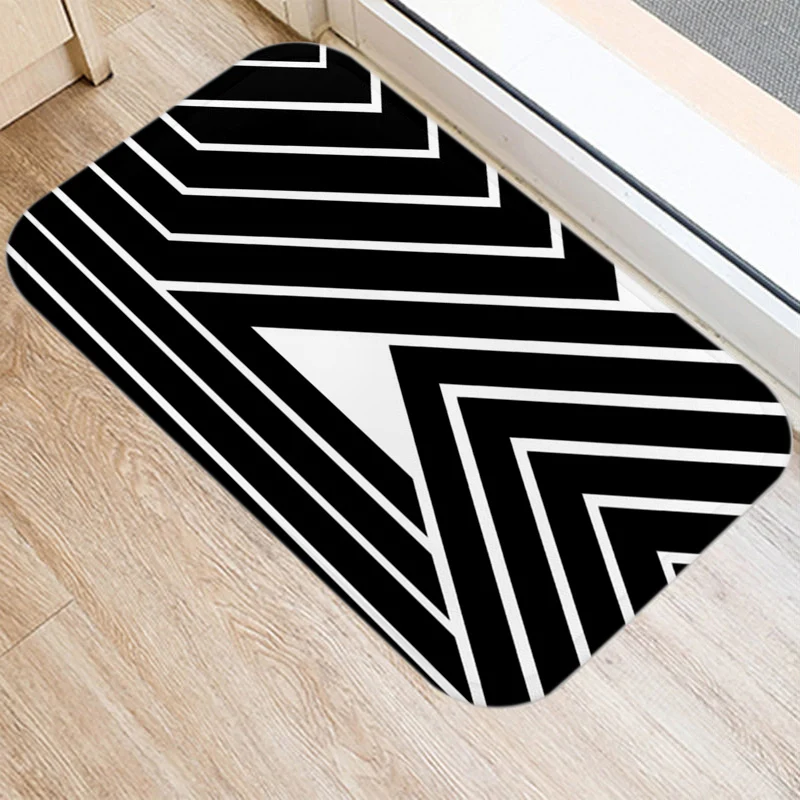 1Pcs Nordic Black Geometric Kitchen Entrance 40*60 Door Mat Coral Velvet Carpet Rubber Indoor Floor Mats Non-Anti-Slip Rug 48231
1Pcs Nordic Black Geometric Kitchen Entrance 40*60 Door Mat Coral Velvet Carpet Rubber Indoor Floor Mats Non-Anti-Slip Rug 48231