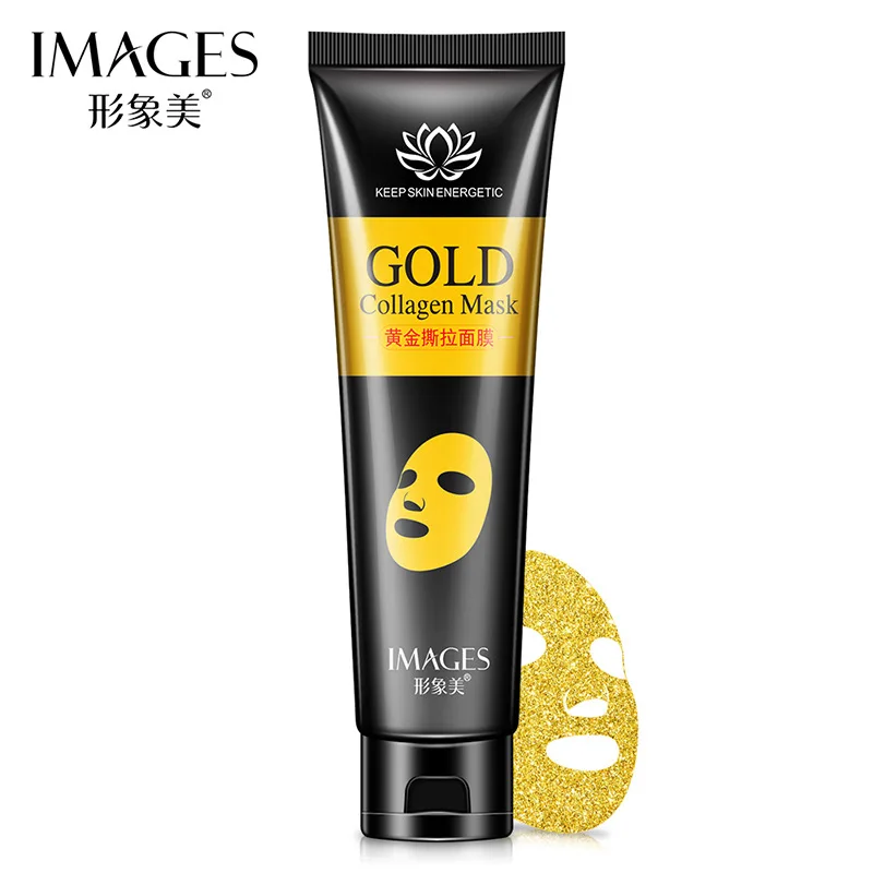Золотая коллагеновая отшелушивающая маска для лица отбеливающая лифтинг