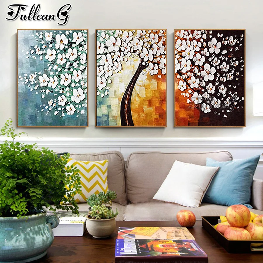 FULLCANG 5d diy diamond embroidery abstract wealth tree landscape painting triptych full square round drill wall decor FG0118 
FULLCANG 5d diy diamond embroidery abstract wealth tree landscape painting triptych full square round drill wall decor FG0118