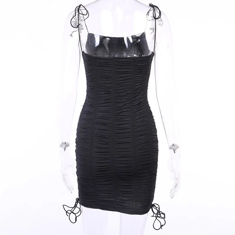 Drawstring Ruched Mini Cocktail Dress Women Square Neck Sleeveless Pleat White Bodycon Dress Party Clubwear Black Vestido Coctel
Drawstring Ruched Mini Cocktail Dress Women Square Neck Sleeveless Pleat White Bodycon Dress Party Clubwear Black Vestido Coctel
