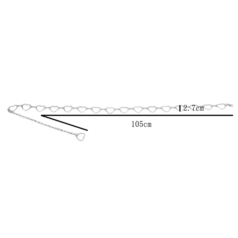 New Women's Belt Fashion Metal Leaves Heart Chain Belt Chain Gold Narrow Metal Chain Chunky Fringes Belts For Women Hip
New Women's Belt Fashion Metal Leaves Heart Chain Belt Chain Gold Narrow Metal Chain Chunky Fringes Belts For Women Hip