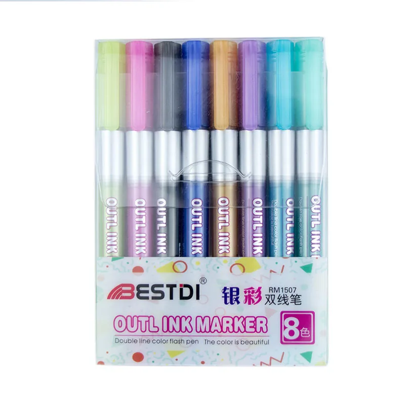 32 pcs/lot Creative Drawing Painting Double Line Marker Pens Student Highlighter Art Markers Graffiti Hook line pens
32 pcs/lot Creative Drawing Painting Double Line Marker Pens Student Highlighter Art Markers Graffiti Hook line pens