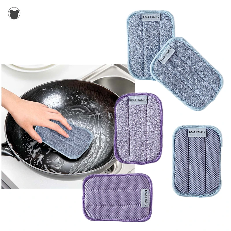 Microfiber Dual Action Kitchen Scrub Sponge 5 Pack Washing Up Cleaner Heavy Duty Scouring Pads Household Cleaning Wash Cloth 
Microfiber Dual Action Kitchen Scrub Sponge 5 Pack Washing Up Cleaner Heavy Duty Scouring Pads Household Cleaning Wash Cloth