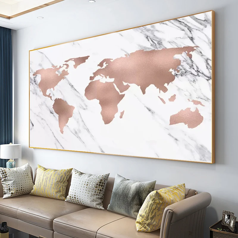 Modern World Map Canvas Decorative Painting Earth Picture Posters and Prints Wall Street Art Picture for Living Room Home Decor
Modern World Map Canvas Decorative Painting Earth Picture Posters and Prints Wall Street Art Picture for Living Room Home Decor