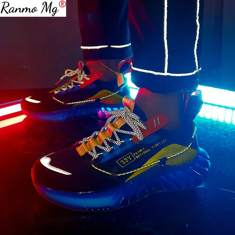 Trendy Blade Casual Shoes for Men Breathable Mesh Reflective Sneakers Antiskid Damping Outsole Men's Shoes Training Zapatillas
Trendy Blade Casual Shoes for Men Breathable Mesh Reflective Sneakers Antiskid Damping Outsole Men's Shoes Training Zapatillas