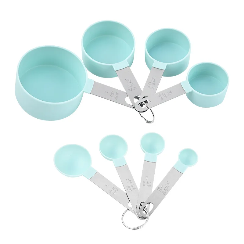Stainless steel handle measuring cup measuring spoon 4-piece set with graduated measuring spoon measuring spoon baking tool
Stainless steel handle measuring cup measuring spoon 4-piece set with graduated measuring spoon measuring spoon baking tool