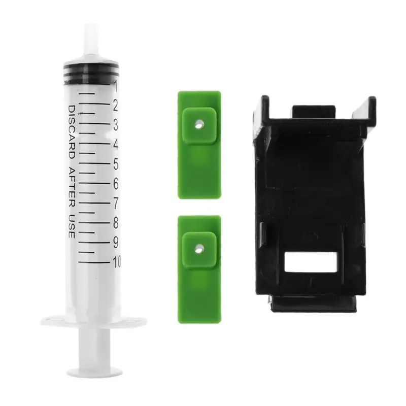 Ink Refill Cartridge Clip+ 2pcs Rubber Pads + Syringe Tool Kit for hp 60/61 802 WXTB
Ink Refill Cartridge Clip+ 2pcs Rubber Pads + Syringe Tool Kit for hp 60/61 802 WXTB