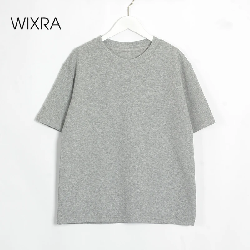 Wixra 2021 сезон: весна–лето однотонные футболки женские все базовые матч с круглым вырезом короткий рукав Femme свободные футболки
Wixra 2021 сезон: весна–лето однотонные футболки женские все базовые матч с круглым вырезом короткий рукав Femme свободные футболки