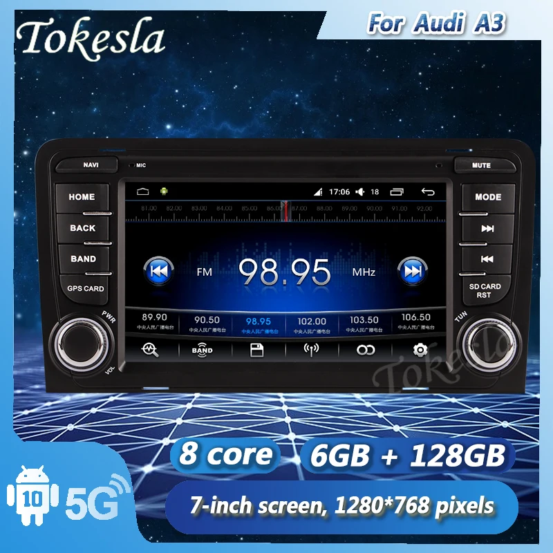 Tokesla For Audi A3 Car Radio 2 Din Android Dvd Automotivo Video Player Auto Stereo Receiver Central Multimedia Screen 2003-2012 
Tokesla For Audi A3 Car Radio 2 Din Android Dvd Automotivo Video Player Auto Stereo Receiver Central Multimedia Screen 2003-2012