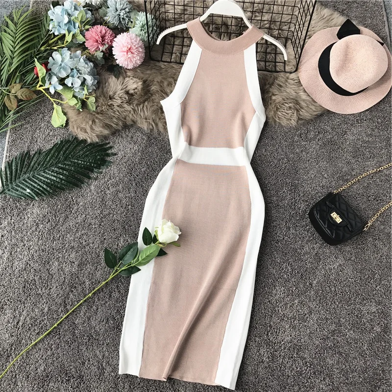 WEIHAOBANG 2021 New Summer Women's Sexy Spaghetti Strap Dress Ladys Sleeveless High Waist Slim Dress Female Knitting Dresses
WEIHAOBANG 2021 New Summer Women's Sexy Spaghetti Strap Dress Ladys Sleeveless High Waist Slim Dress Female Knitting Dresses