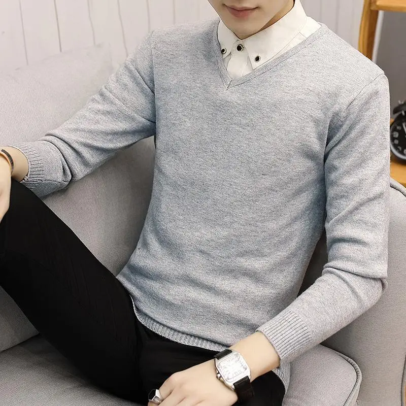 New Slim Knitted Cashmere Wool Sweater Men Tops Pullovers Autumn Winter Warm Casual Solid Color V-Neck Full Sleeve Pull
New Slim Knitted Cashmere Wool Sweater Men Tops Pullovers Autumn Winter Warm Casual Solid Color V-Neck Full Sleeve Pull