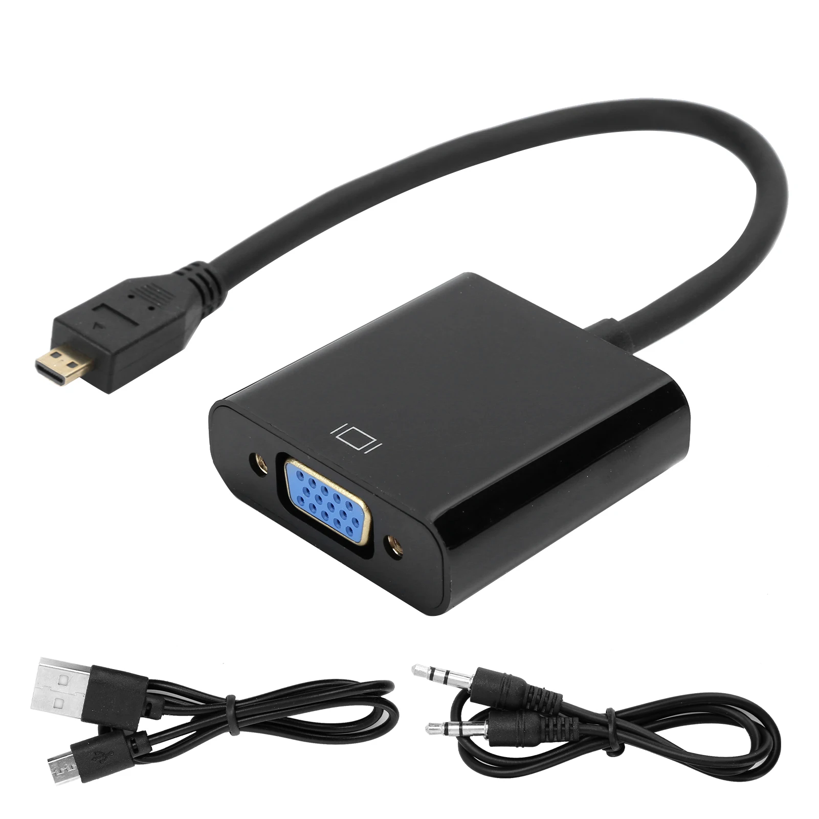 1080P Video Adapter for Raspberry Pi 4B with Power Supply Function Micro HDMI-compatible to VGA Video Converter
1080P Video Adapter for Raspberry Pi 4B with Power Supply Function Micro HDMI-compatible to VGA Video Converter