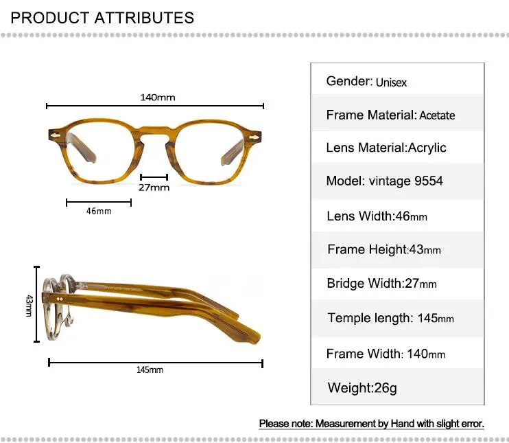 Fashion Acetate Glasses Frame Unisex Full Rim Prescription Lens Optical Eyewear Anti-reflective Presbyopia Reading Eyeglasses
Fashion Acetate Glasses Frame Unisex Full Rim Prescription Lens Optical Eyewear Anti-reflective Presbyopia Reading Eyeglasses