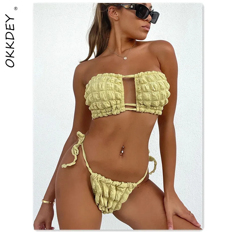 Сексуальный купальник-бандо, женский купальник с пуш-ап, женский купальник 2021, бикини с рюшами, купальные костюмы с вырезами, пляжная одежда ... 
Сексуальный купальник-бандо, женский купальник с пуш-ап, женский купальник 2021, бикини с рюшами, купальные костюмы с вырезами, пляжная одежда ...