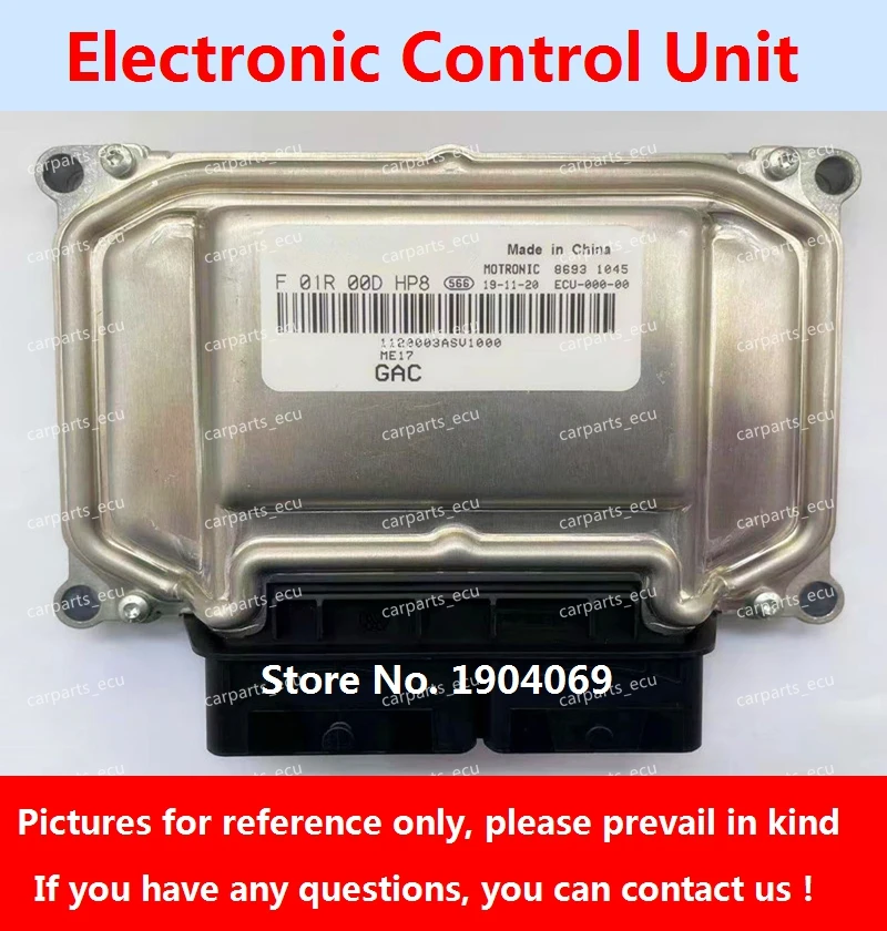 Engine Computer Board F01R00DHP8 F01RB0DHP8 1120003ASV1000 ME17 ECU F01R00DDG6 1120003CAC0300 F01RB0DDG6 For GAC Trumpchi Car
Engine Computer Board F01R00DHP8 F01RB0DHP8 1120003ASV1000 ME17 ECU F01R00DDG6 1120003CAC0300 F01RB0DDG6 For GAC Trumpchi Car