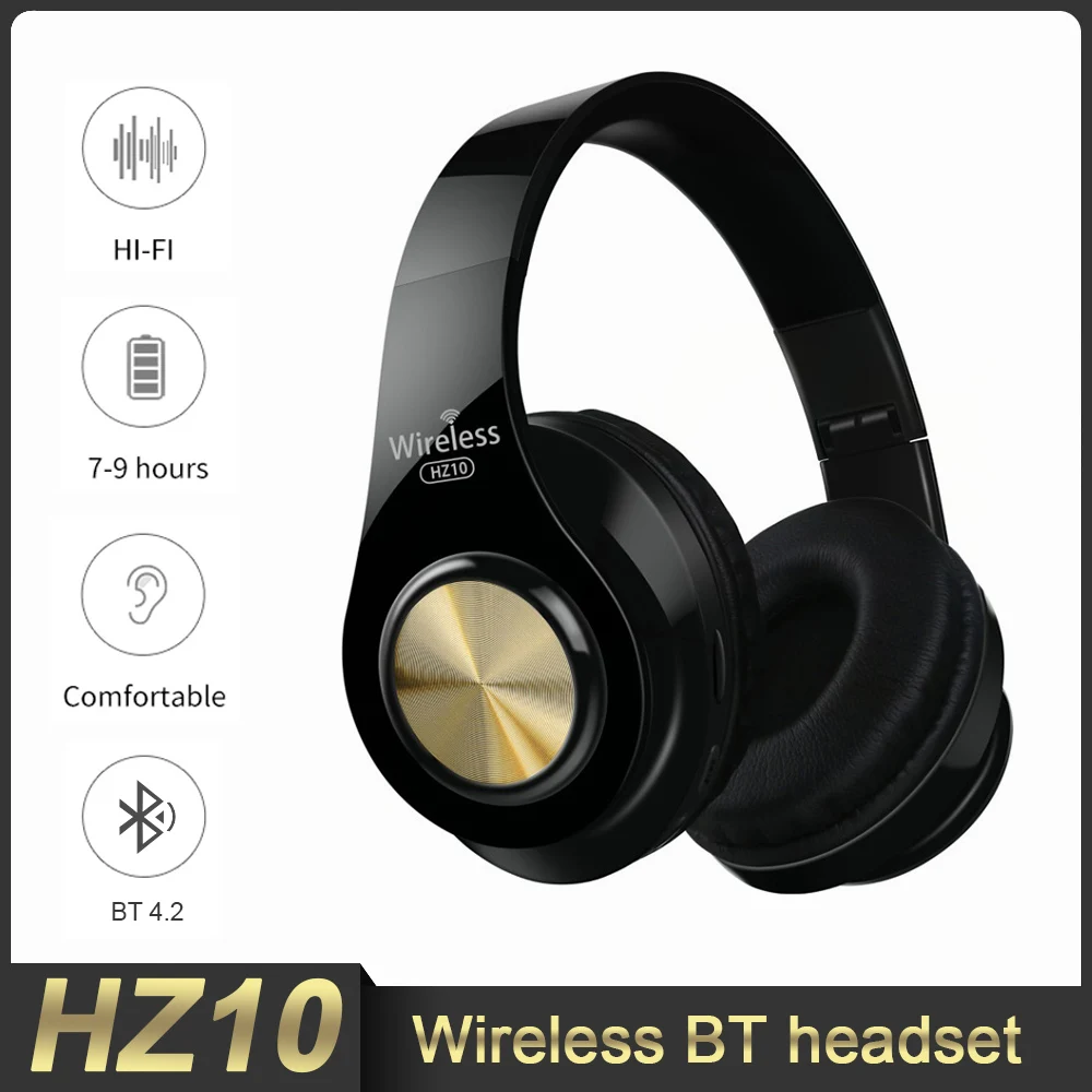 HZ-10 Wireless Headphones Over Ear Foldable Headset with Mic Stereo FM TF Card Bluetooth-Compatible Earphones Red
HZ-10 Wireless Headphones Over Ear Foldable Headset with Mic Stereo FM TF Card Bluetooth-Compatible Earphones Red