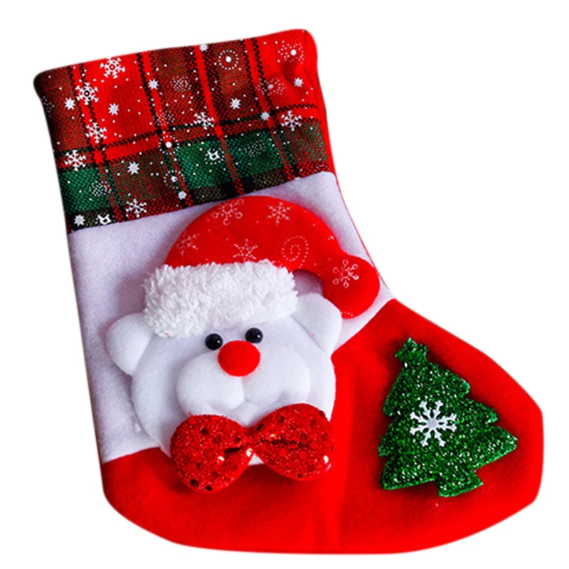 Christmas Stocking Snowflake Santa Claus Elk Snowman Christmas Candy Stocking Lovely Gift Bag For Children 2020 
Christmas Stocking Snowflake Santa Claus Elk Snowman Christmas Candy Stocking Lovely Gift Bag For Children 2020