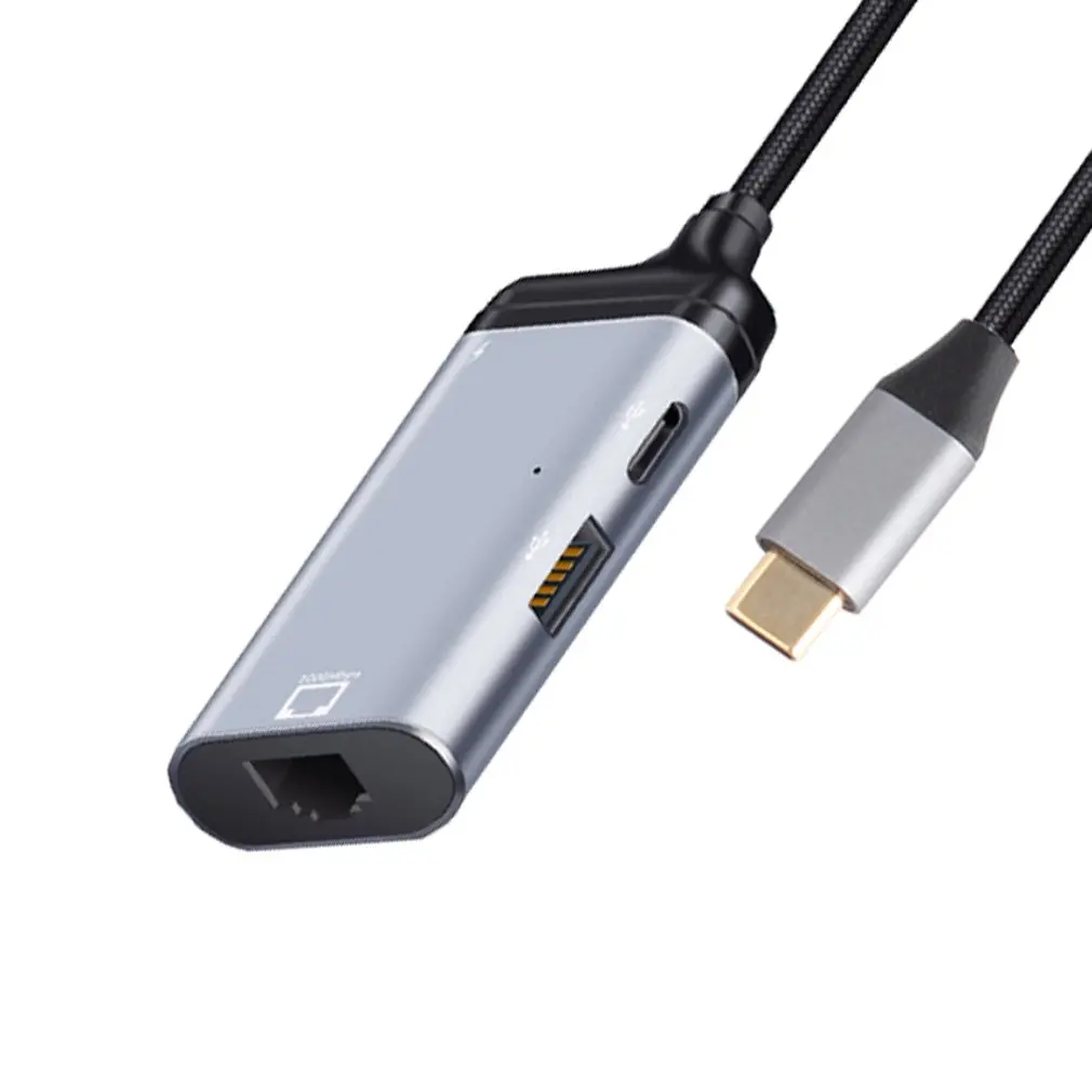 4K кабель Переходник USB C на RJ45 Тип Кабеля к совместимому с HDMI портом Thunderbolt 3